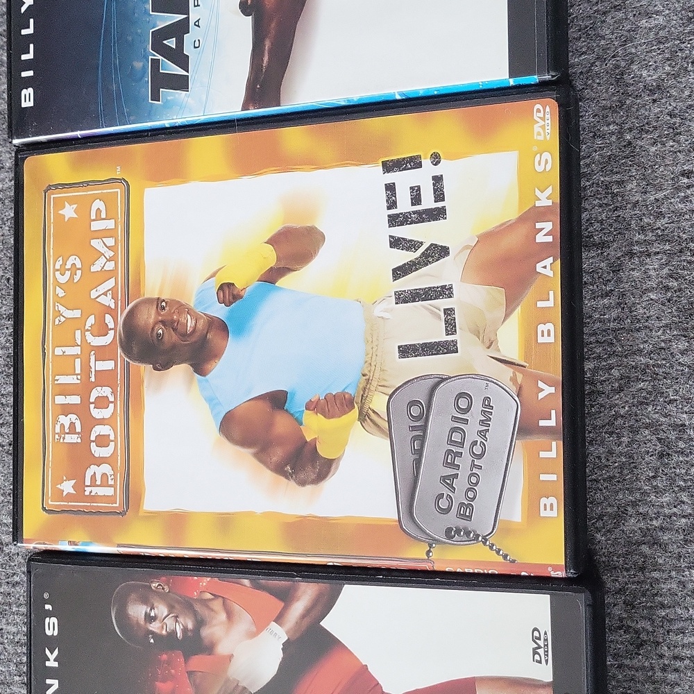 Billy Blanks Tae Bo and Bootcamp DVD Set - Black, White, Gold - Picture 3 of 4